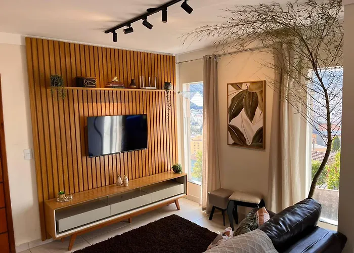 Flat Bambu - Centro - Vista Maravilhosa Com Garagem E Elevador